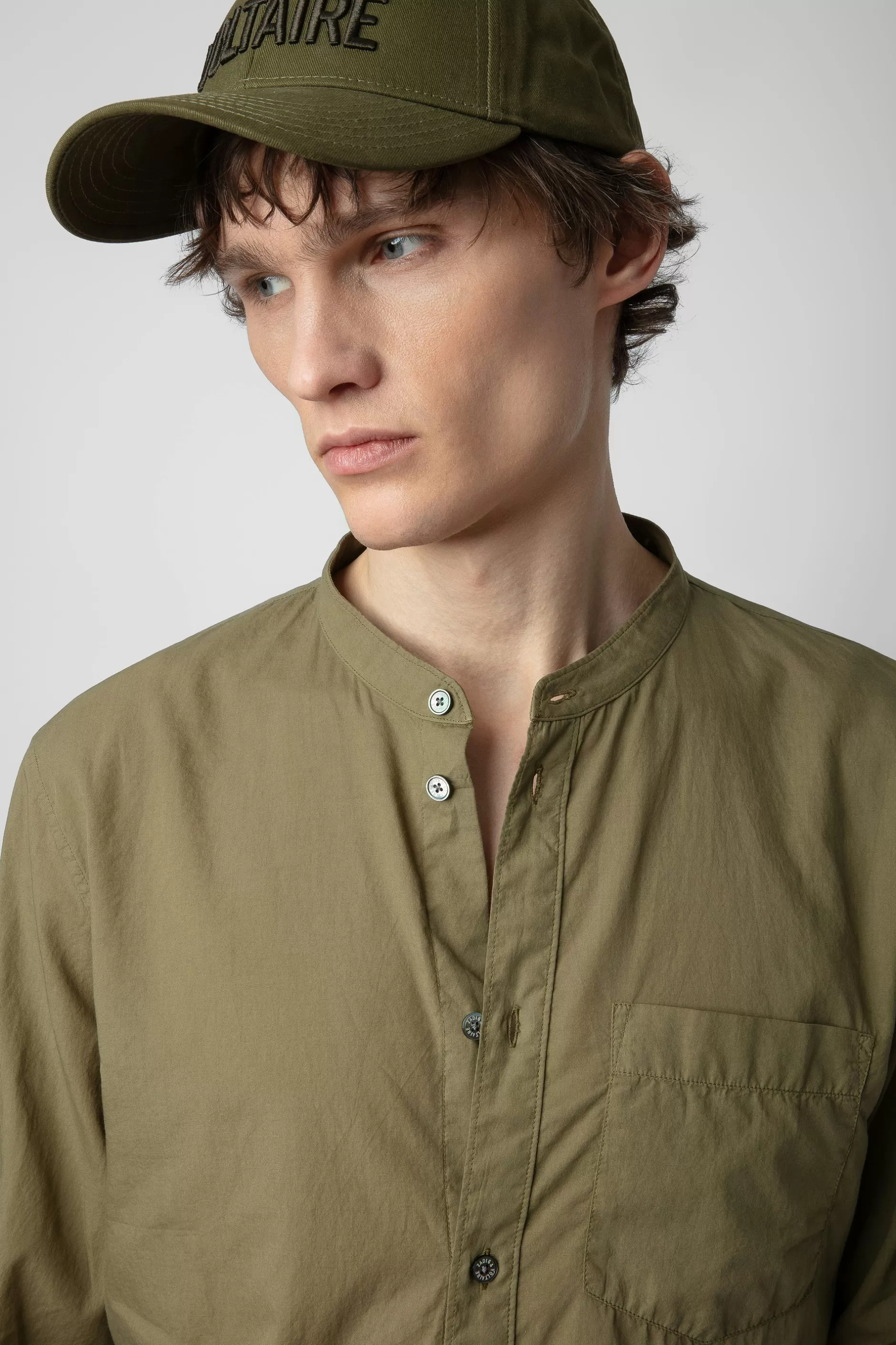 Zadig & Voltaire Chemise A Col Bande Thibault^Hommes Chemises