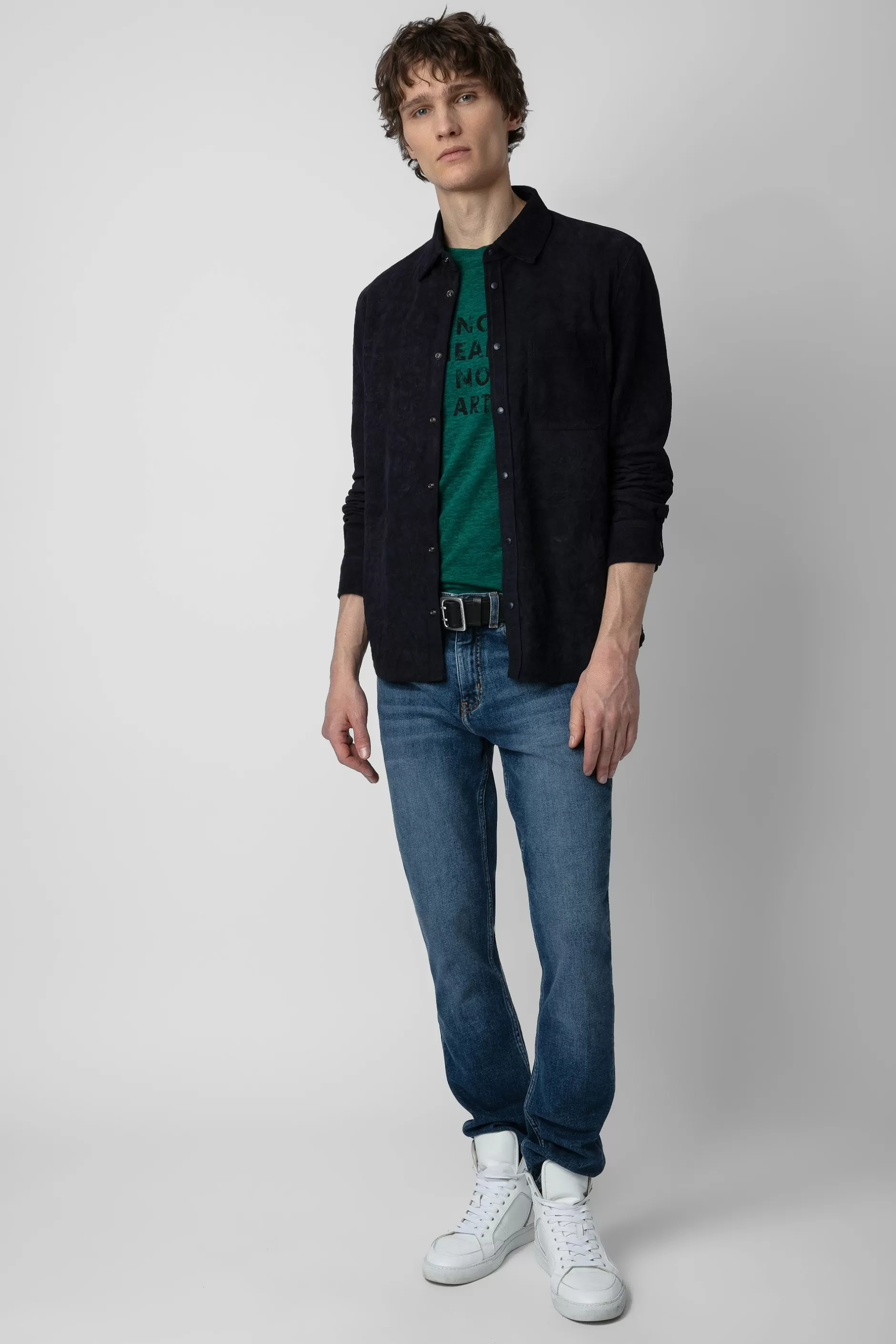 Zadig & Voltaire Chemise En Daim Serge^Hommes Chemises