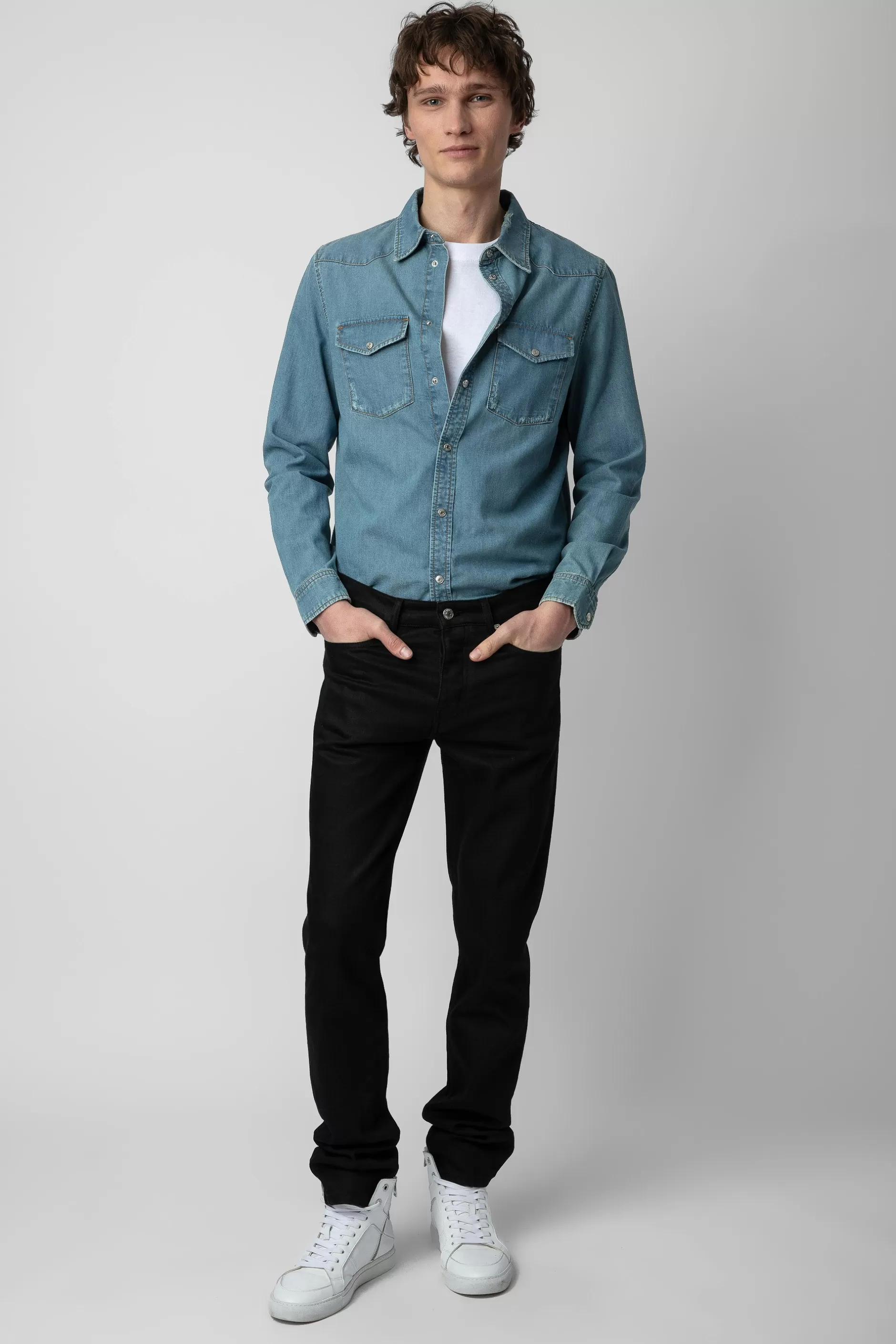 Zadig & Voltaire Chemise En Jean Stan^Hommes Chemises