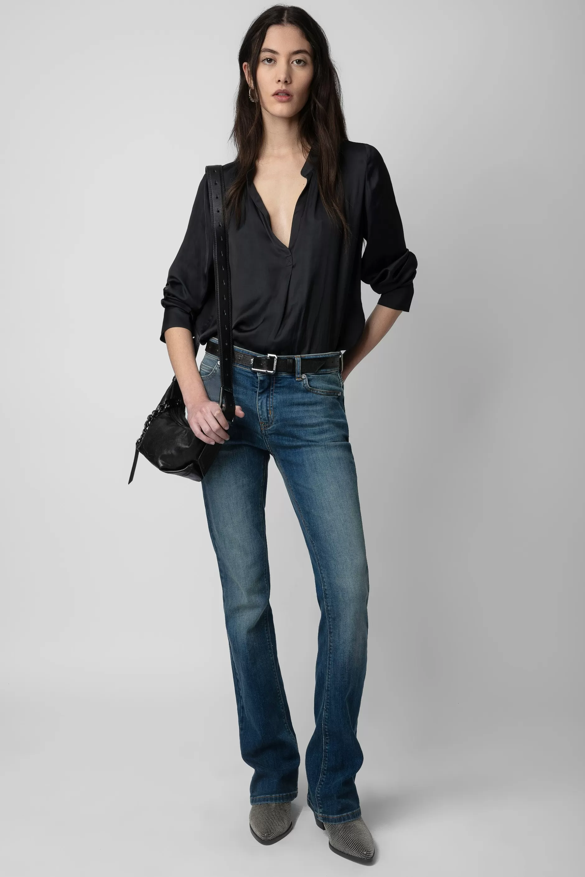 Zadig & Voltaire Chemisier En Satin Tink^Femmes Chemises Et Hauts