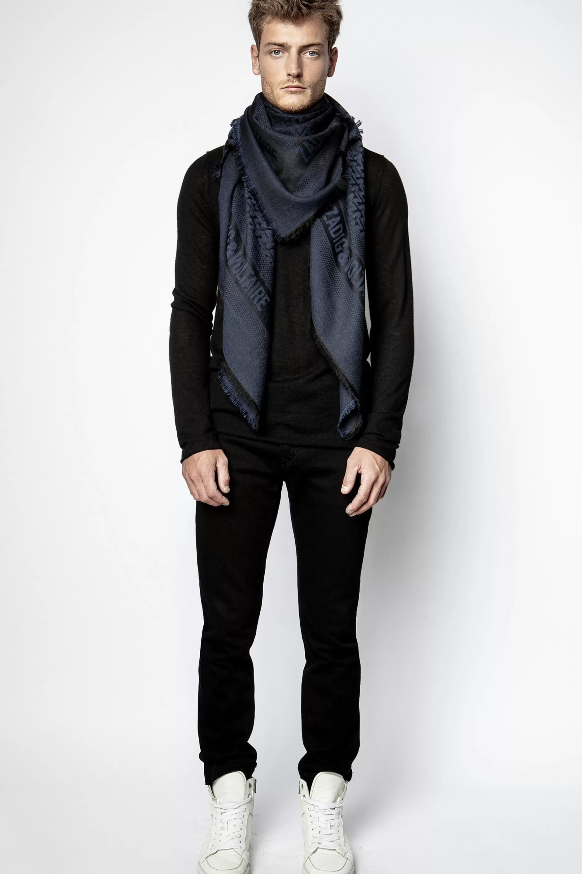 Zadig & Voltaire Foulard Zv Initiale Glenn^Hommes Echarpes