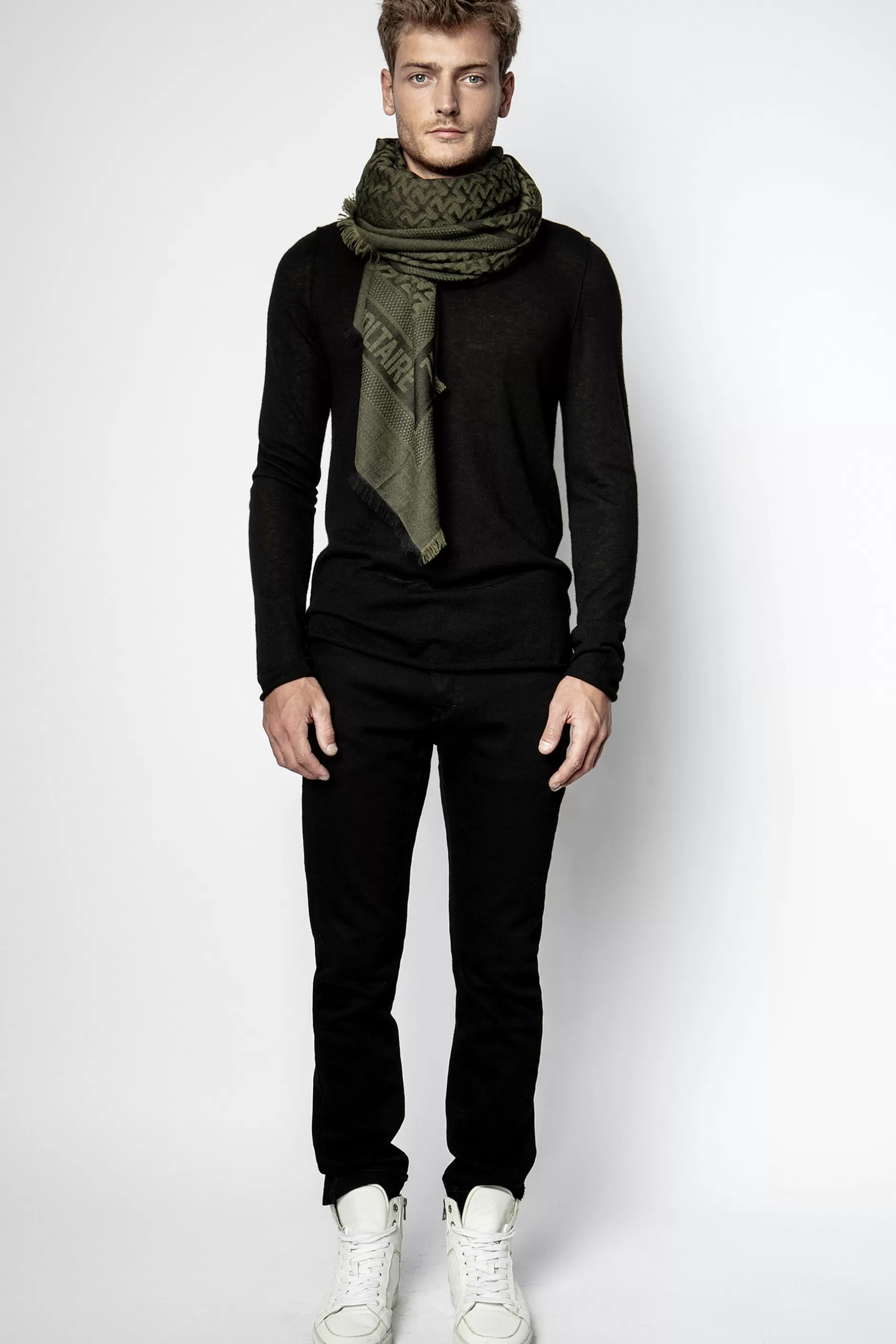 Zadig & Voltaire Foulard Zv Initiale Glenn^Hommes Echarpes