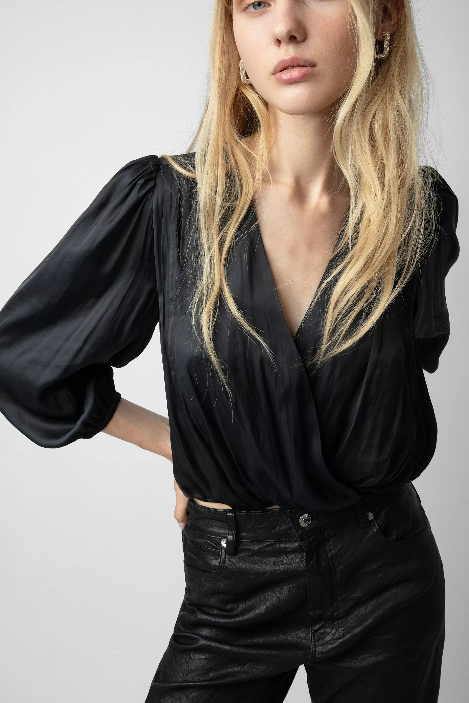 Zadig & Voltaire Haut En Satin Tyfon^Femmes Chemises Et Hauts