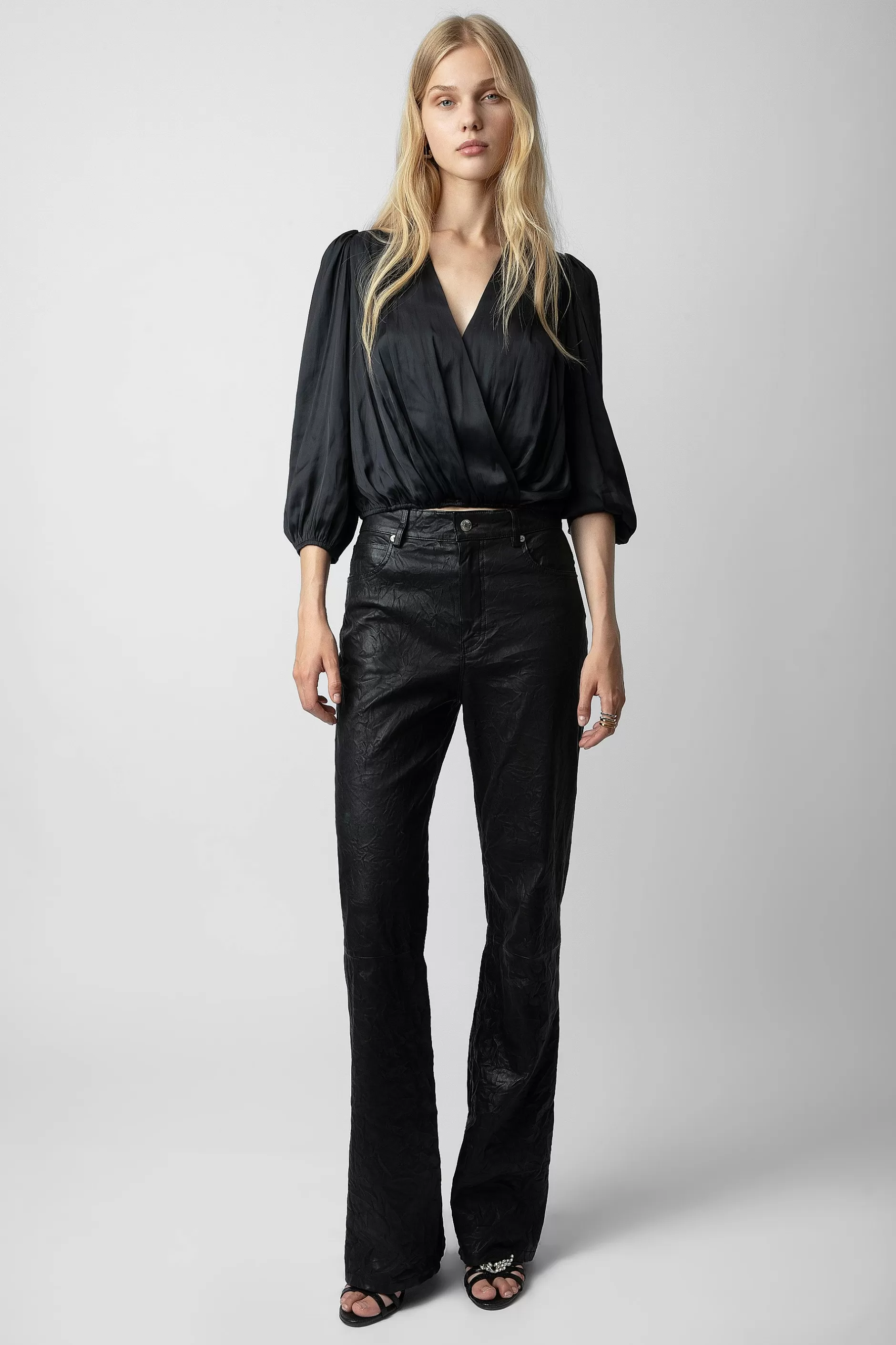 Zadig & Voltaire Haut En Satin Tyfon^Femmes Chemises Et Hauts