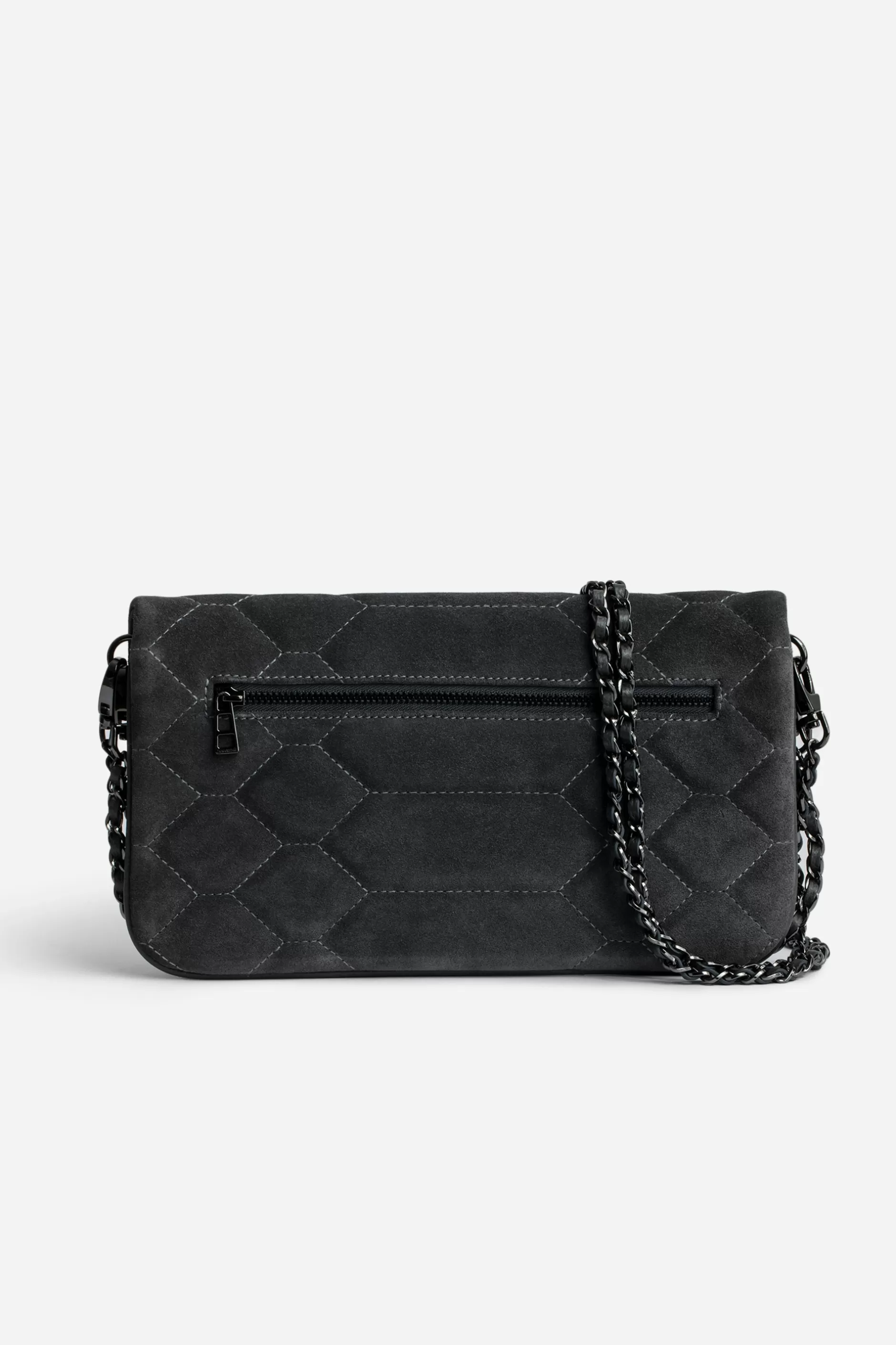 Zadig & Voltaire Pochette En Daim Matelasse Rock^Femmes Sacs A Bandoulière