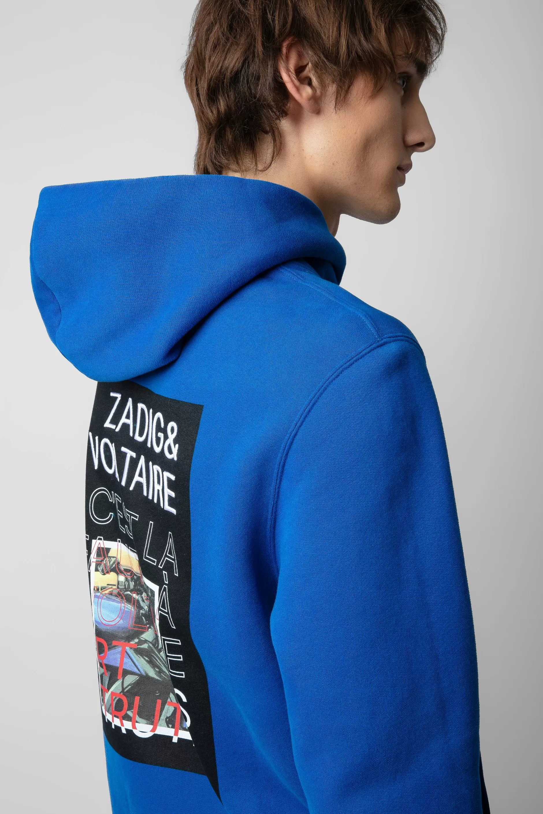 Zadig & Voltaire Sweat A Capuche A Imprime Photo Sanchi^Hommes Sweat-Shirts